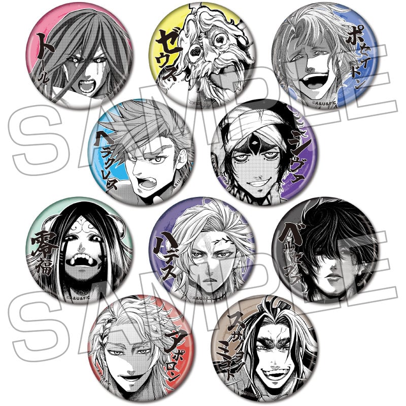 【ชุดครบเซ็ต】มหาศึกคนชนเทพ - เข็มกลัดช่องการ์ตูน Ver.เทพเจ้า <10 แบบ>