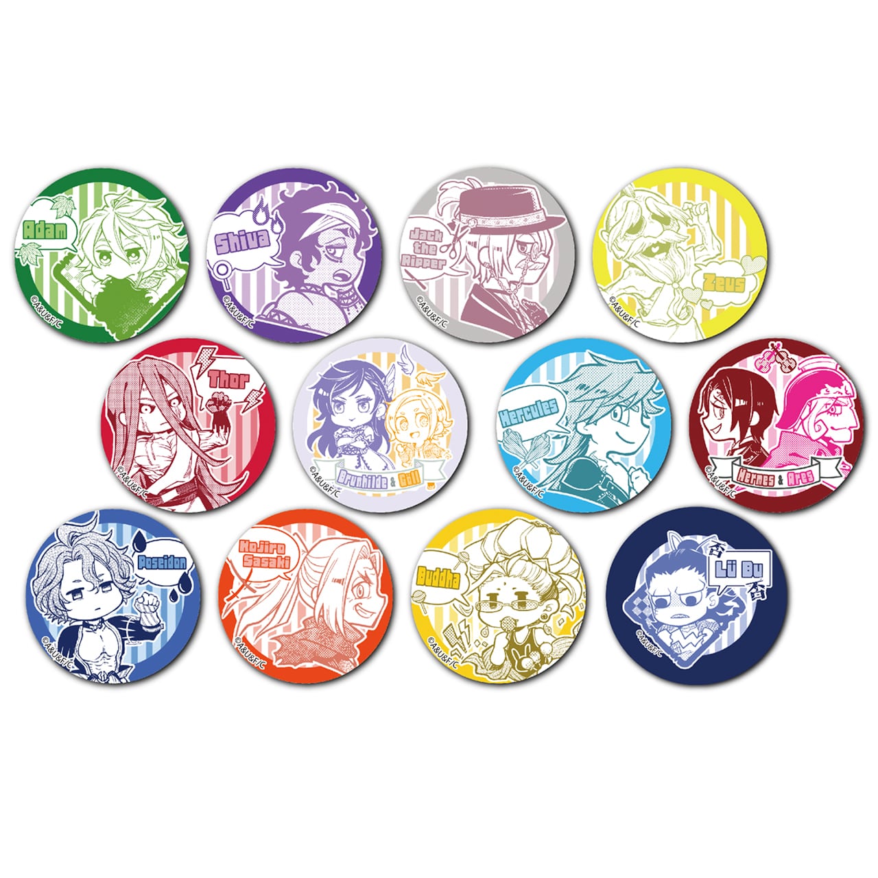 มหาศึกคนชนเทพ - เข็มกลัดแบบเทรดดิ้ง ※สินค้าสุ่ม <12 แบบ>