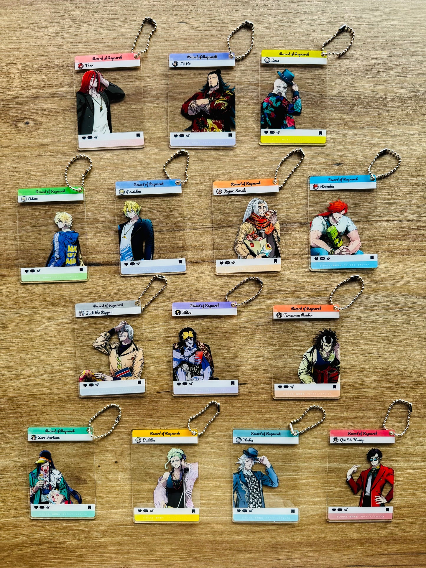 มหาศึกคนชนเทพ - ออฟช็อตคอลเลคชั่น เทรดดิ้งพวงกุญแจอะคริลิคการ์ด ＜14 แบบ＞ ※สินค้าสุ่ม